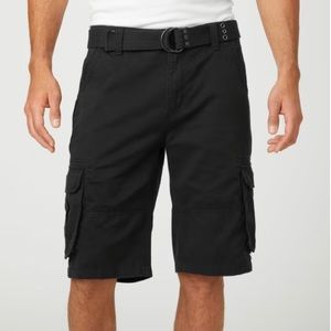 NWT Men’s GUESS Black Karl Cargo Shorts Size 34